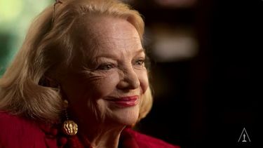 La actriz Gena Rowlands durante una entrevista para la Academia de Artes y Ciencias Cinematográficas.