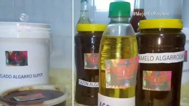 Ante “el llamado del régimen en Cuba “ser más creativos” en la producción de alimentos, Jesús Placencia presume de una amplia gama de productos elaborados a base de algarroba. 