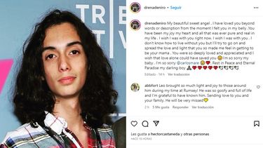 Confirman la muerte del actor Leandro De Niro, nieto de Robert De Niro.