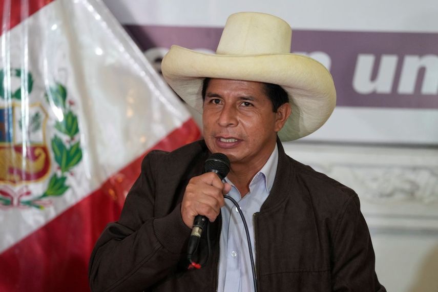 El presidente de Perú, Pedro Castillo.