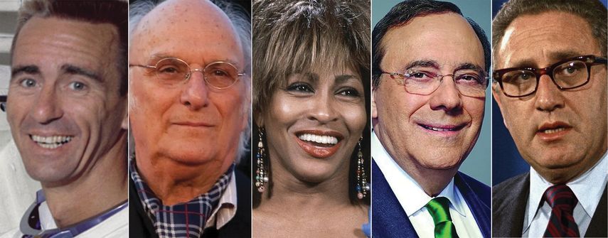 Walter Cunningham, Carlos Saura, Tina Turner, Carlos Alberto Montaner y Henry Kissinger.&nbsp;