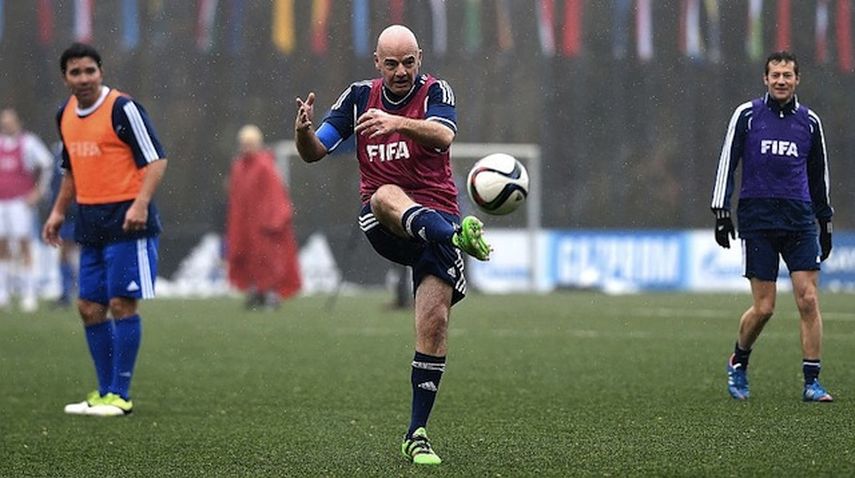 Infantino jugará fútbol contra el presidente de Bolivia Evo Morales. (ARCHIVO)