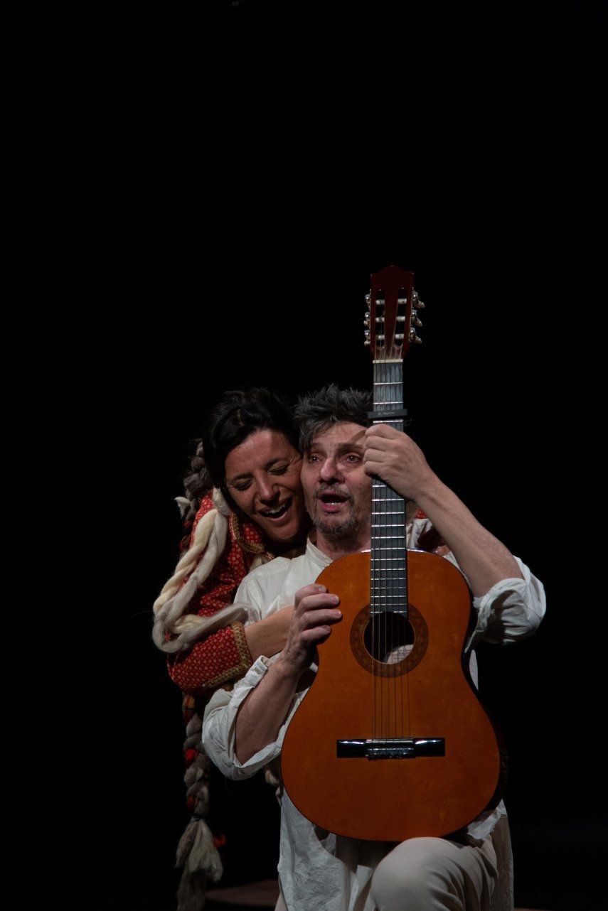 Escena de la obra Yo soy Don Quijote de la Mancha, propuesta de Argentina en el Festival internacional de Teatro Hispano de Miami.