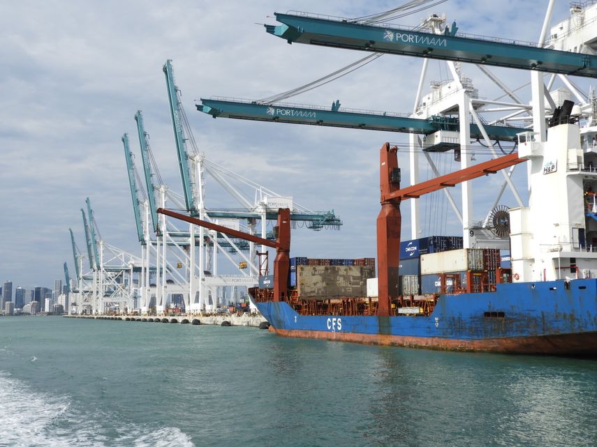 El puerto de Miami es uno de los principales motores económicos del condado Miami-Dade.
