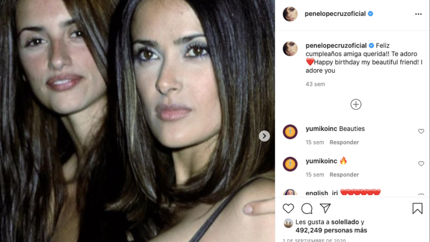 Salma Hayek y Penélope Cruz.