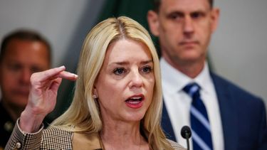La fiscal general de Estados Unidos, Pam Bondi, en un evento en Florida.