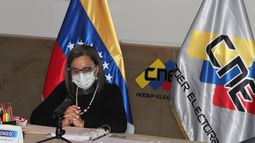 &nbsp; La presidenta del Consejo Nacional Electoral de Venezuela (CNE), Indira Alfonzo. &nbsp;
