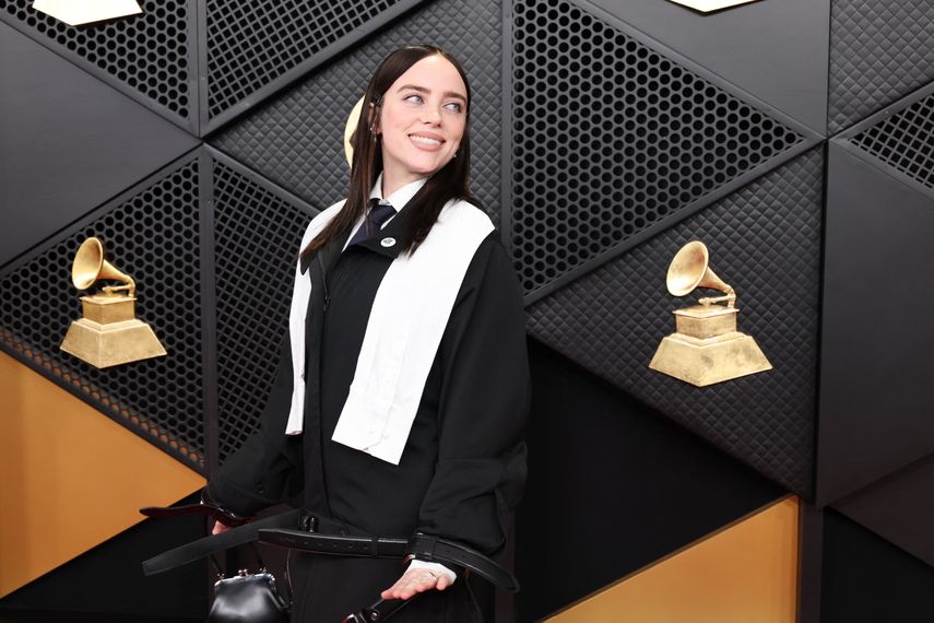 Billie Eilish asiste a la 68ª edición de los premios GRAMMY en el Crypto.com Arena el 1 de febrero de 2026 en Los Ángeles, California.