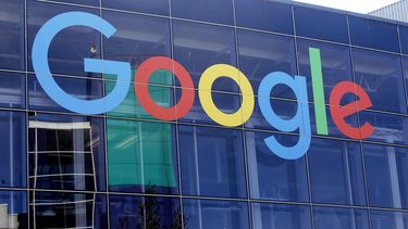 Logo de Google en su sede principal en California.