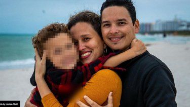 &nbsp;Yoe Suárez y su familia.&nbsp;