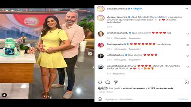 La periodista Aylen Del Toro anuncia su primer embarazo.