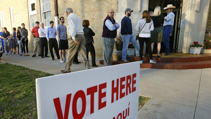 Texas no informa sobre la afiliación política de los electores que optan por votar de manera anticipada, ya sea en persona o por correo