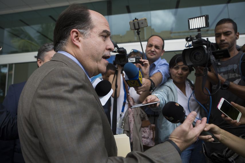 Julio Borges, representante de la oposición en el diálogo