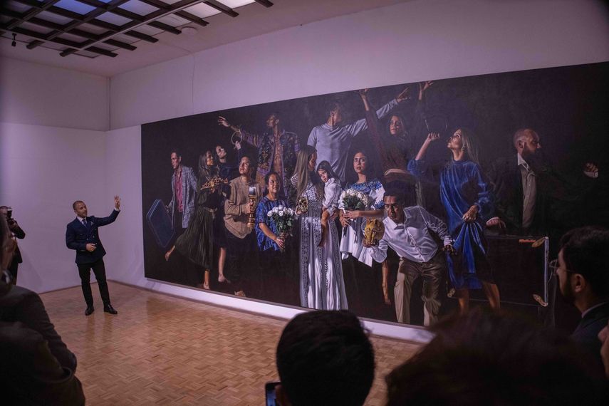 El artista guatemalteco Chrispapita muestra su obra Inclusión en el Museo del Acervo Histórico y Artístico de la Secretaría de Relaciones Exteriores de México.