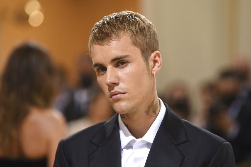 Justin Bieber asiste a la gala benéfica del Instituto del Vestuario del Museo Metropolitano de Arte el 13 de septiembre de 2021 en Nueva York.