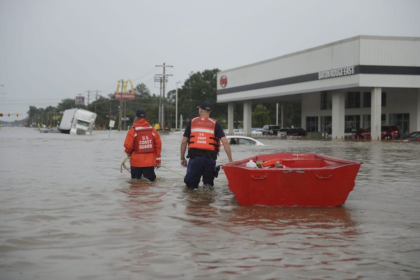 &nbsp;Zona inundada en Baton Rouge,&nbsp;Luisiana&nbsp;(Estados Unidos)&nbsp;