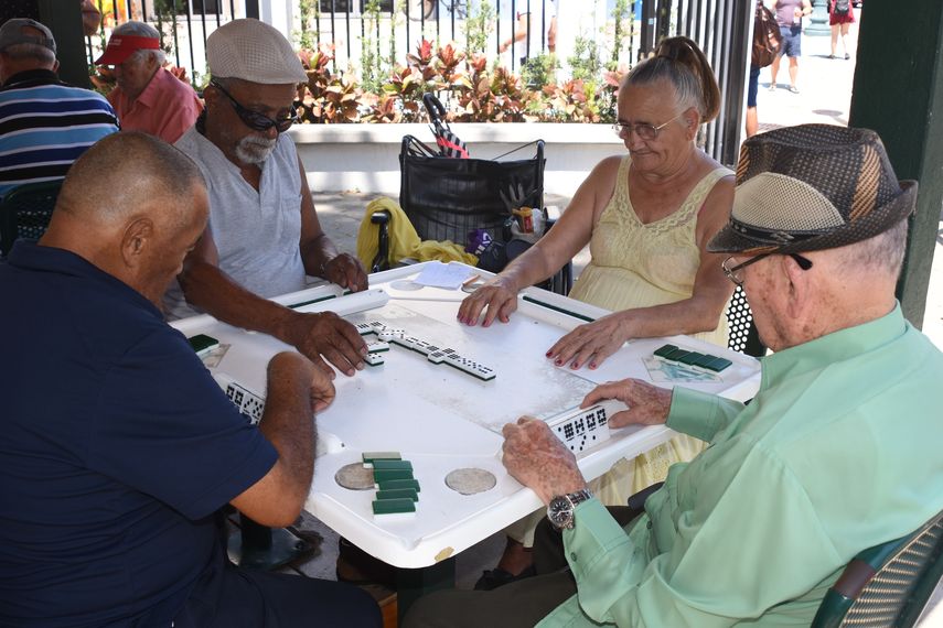 El parque Domin&oacute; de la&nbsp; Peque&ntilde;a Habana.