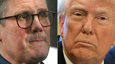 El primer ministro de Gran Bretaña Keir Starmer y el presidente de Estados Unidos, Donald Trump.