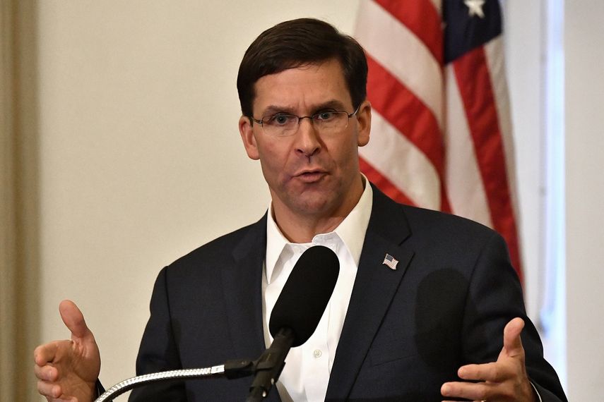 Fotograf&iacute;a del 4 de octubre de 2019 de&nbsp;Mark Esper, secretario de Defensa de EEUU.