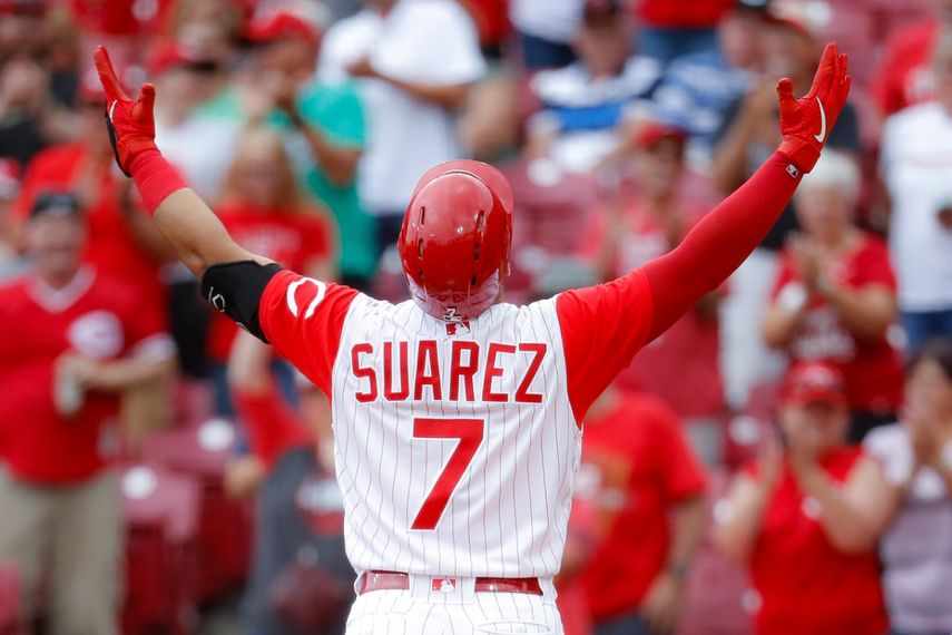 El de ayer fue el tercer juego multijonrón para Suárez en la campaña