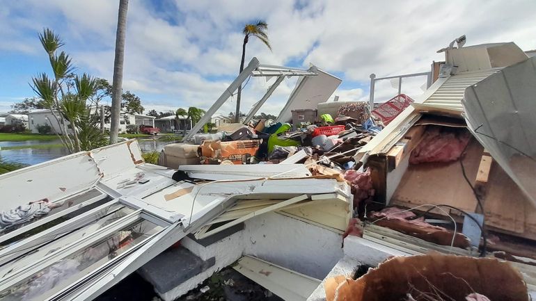 Así quedó un hogar en Port Charlotte.