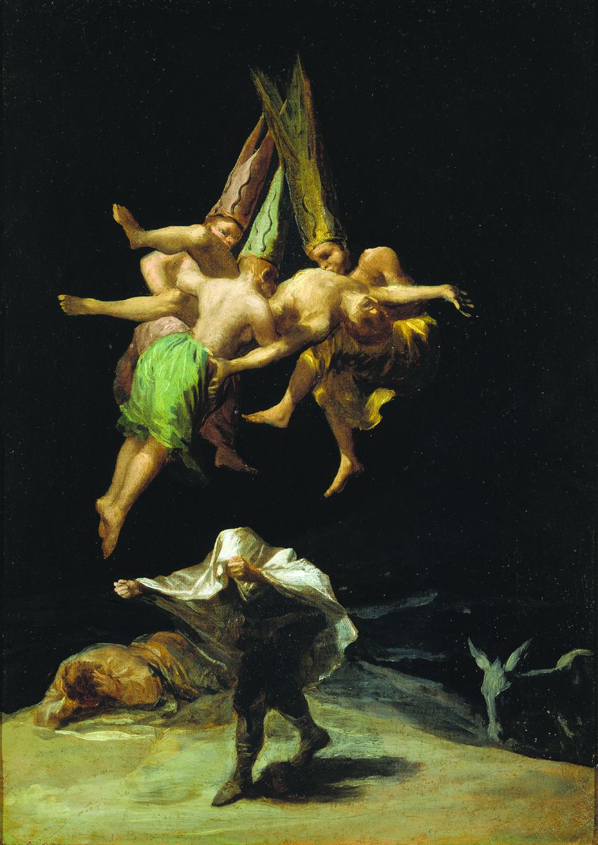Vuelo de brujas, de Goya, en el Museo del Prado.&nbsp;