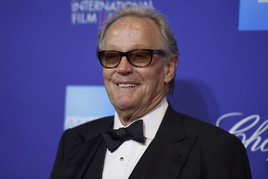 El actor Peter Fonda, a su llegada al Palm Springs International Film Festival, en California.