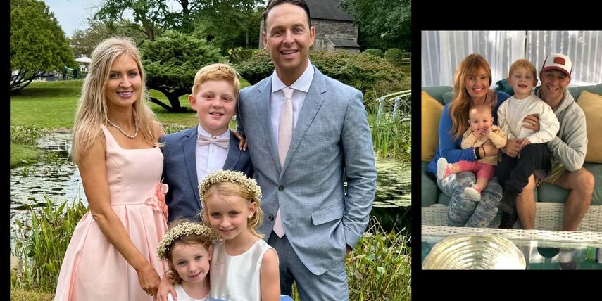 Ryan Jennings junto a su familia.