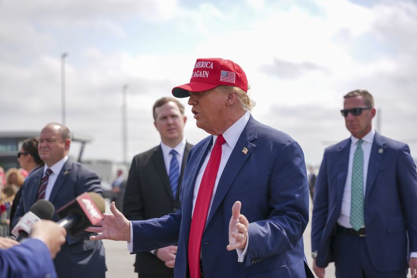 El presidente 45 de Estdados Unidos Donald Trump