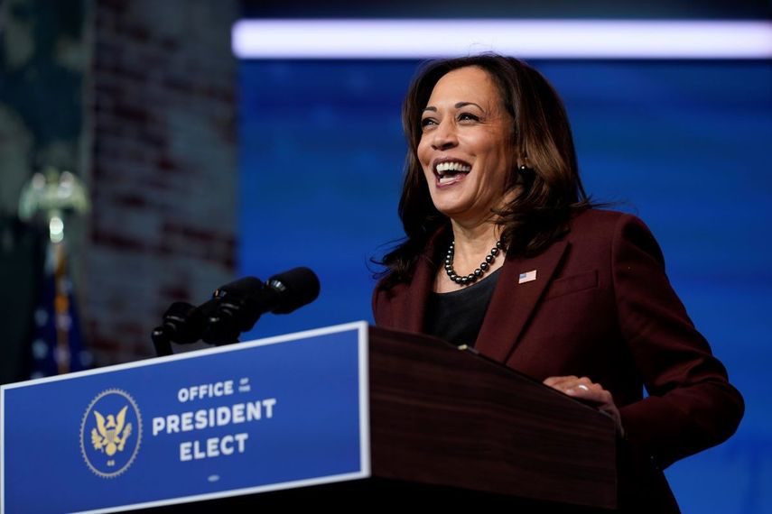 La vicepresidenta electa de EEUU Kamala Harris.