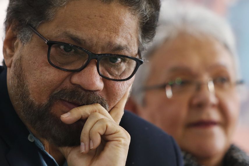 Fotografía de archivo del 8 de marzo de 2018 de Luciano Marín, también conocido como Iván Márquez, líder de las Fuerzas Armadas Revolucionarias de Colombia.
