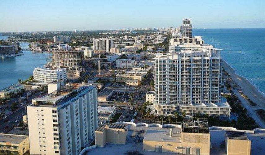 Vista de la ciudad de Miami Beach.&nbsp;