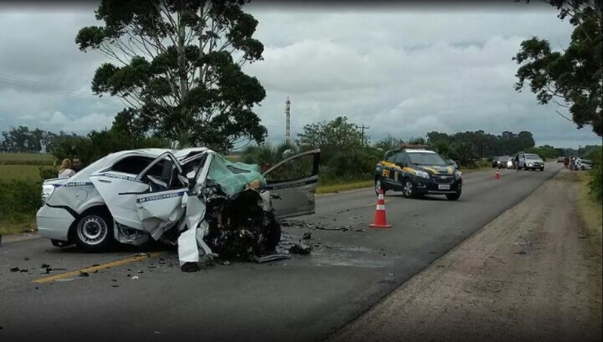 Los tres fallecidos estaban en un taxi que había salido del aeropuerto de Porto Alegre hacia el Chuí, una región fronteriza con Uruguay.&nbsp;