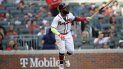 El dominicano Marcell Ozuna, de los Bravos de Atlanta, conecta un batazo contra los Piratas de Pittsburg, durante un partido en Atlanta, el sábado 22 de mayo de 2021 El dominicano Marcell Ozuna, de los Bravos de Atlanta, conecta un batazo contra los Piratas de Pittsburg, durante un partido en Atlanta, el sábado 22 de mayo de 2021
