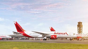 Aviones de la aerolínea Avianca. 