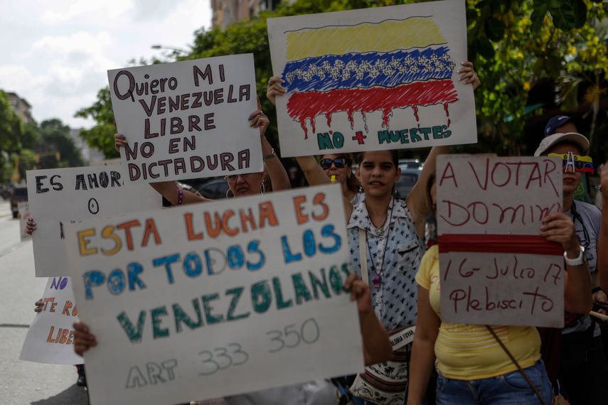 El mismo domingo 16 de julio se conocerán los resultados de la consulta opositora, que no cuenta con el aval del Consejo Nacional Electoral de&nbsp;Venezuela&nbsp;(CNE)