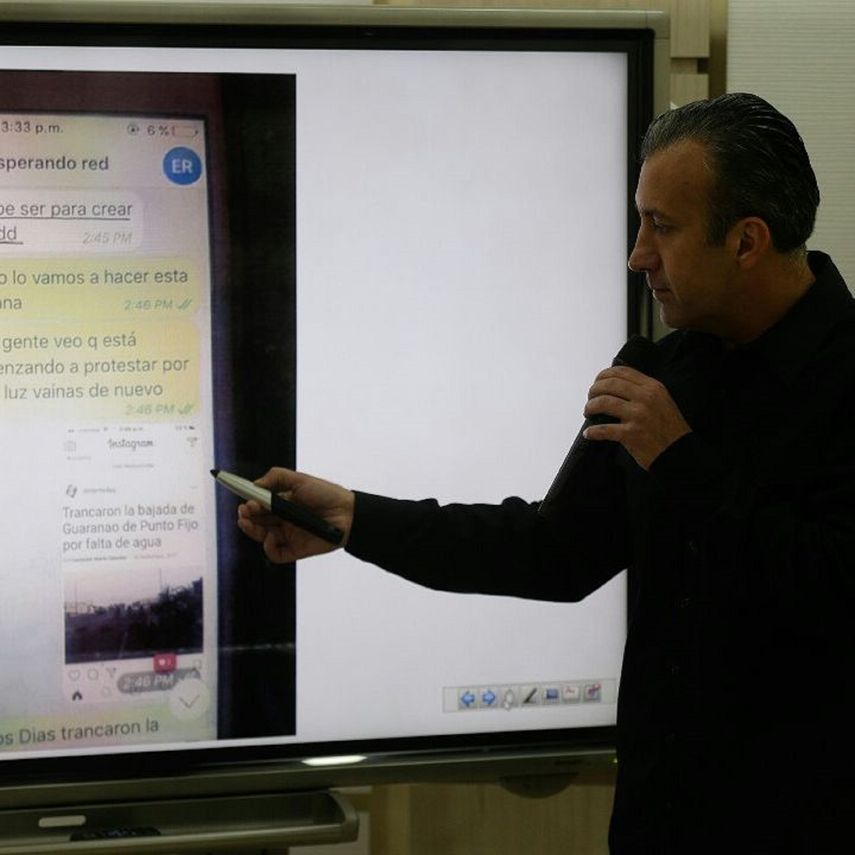 El Aissami aseguró que el detenido mantuvo frecuentes y recientes conversaciones telefónicas con Leopoldo López