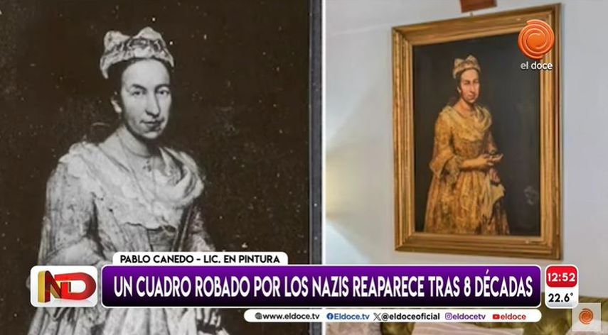 La pintura Retrato de una dama, del italiano Giuseppe Ghislandi, aparece en Argentina, en una propiedad vinculada a la familia del líder nazi Friedrich Kadgien.
