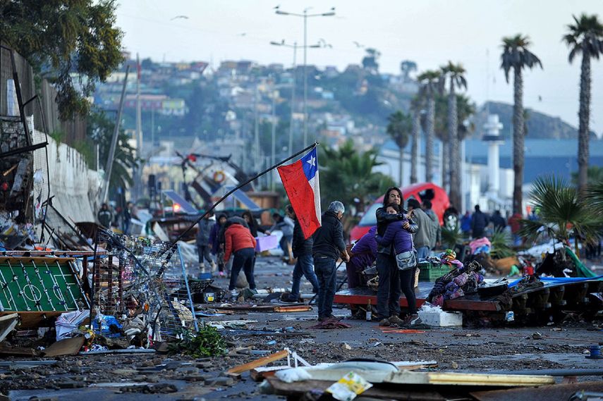 En la Región de Valparaíso tres personas murieron tras el terremoto del 27 de febrero de 2010.