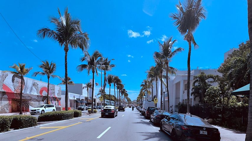 Imagen referencial de una calle de Miami Beach.&nbsp;