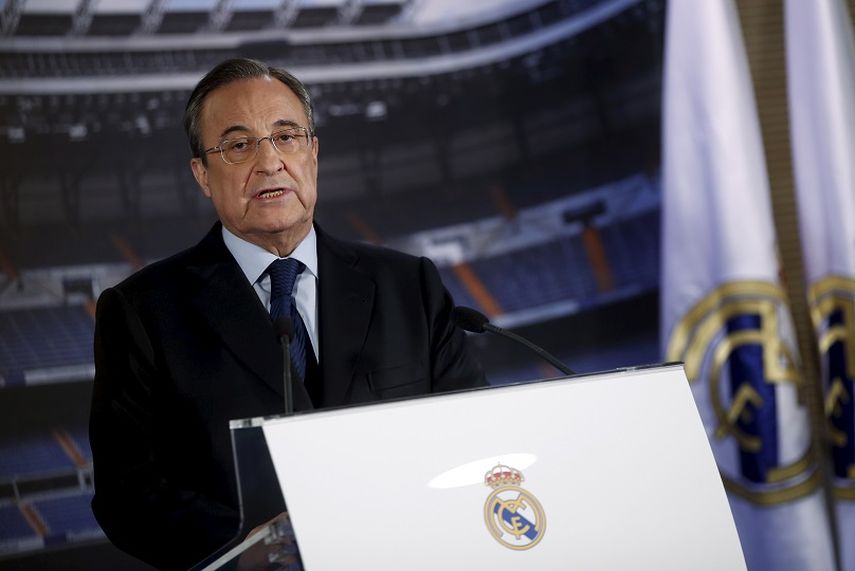 Pérez anunció la donación del equipo blanco. (Reuters)