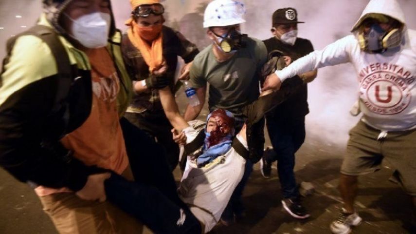 Protestas en Perú.