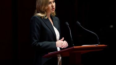 La primera dama ucraniana Olena Zelenska en el Congreso estadounidense en Washington el 20 de julio del 2022.&nbsp;