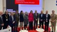 Los ministros Reyes Maroto y Miquel Iceta presentan el Año Picasso en el stand de Turespaña en Fitur, España.