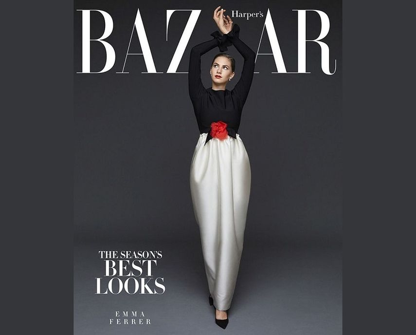 Portada de la revista Harpers Bazaar del mes de septiembre. (CORTESIA)
