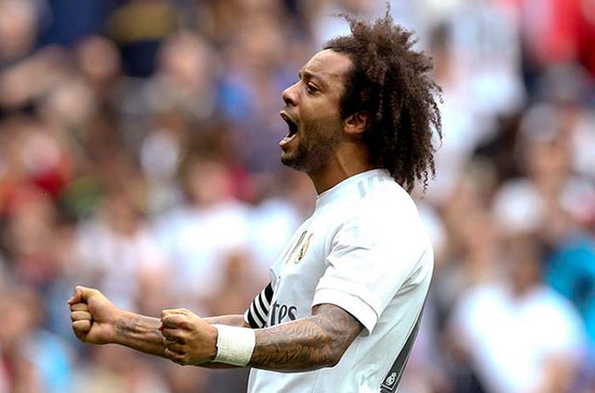 Marcelo anotó el primer gol del partido. (EFE)