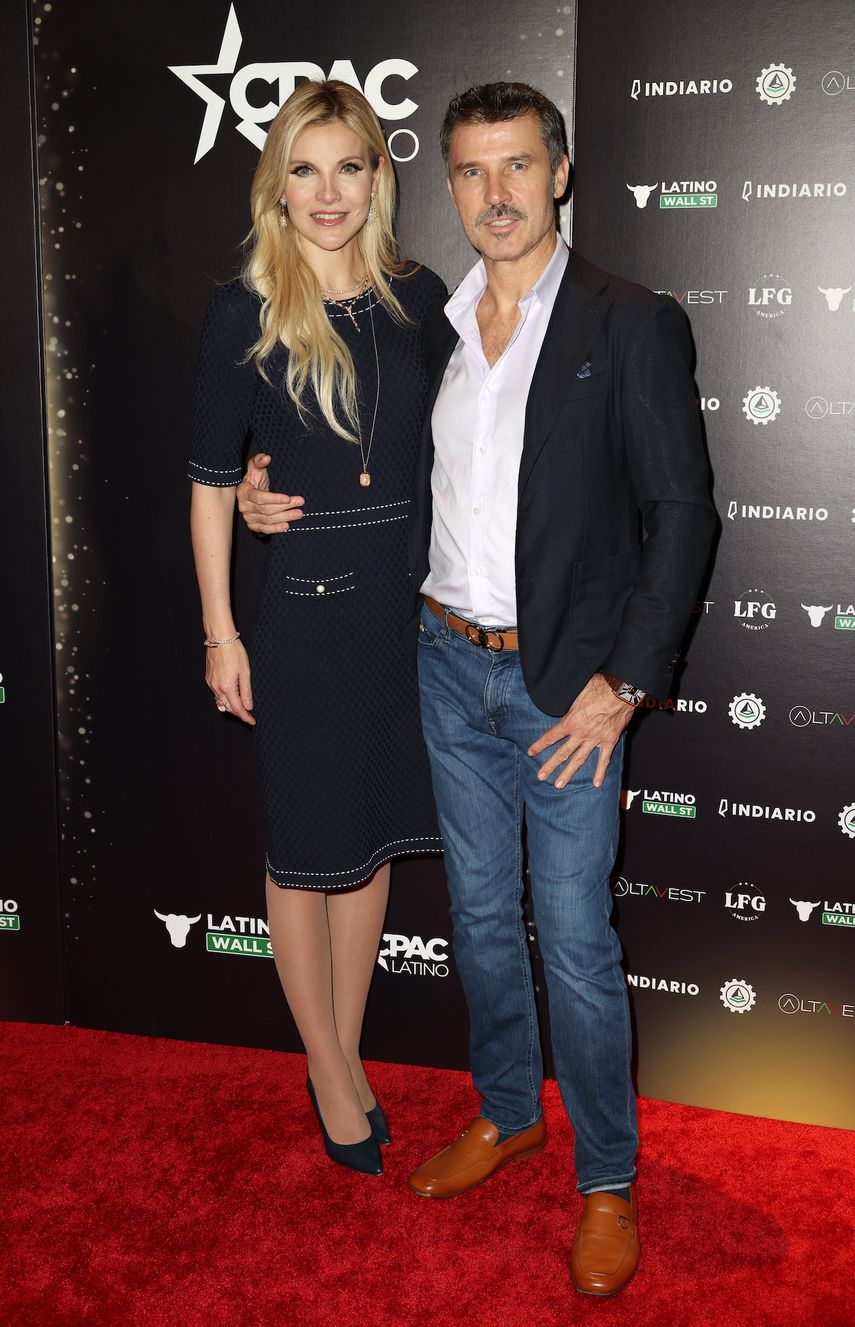 Flaminia Villagran y Leonardo García, hijo del fenecido actor Andrés García.&nbsp;