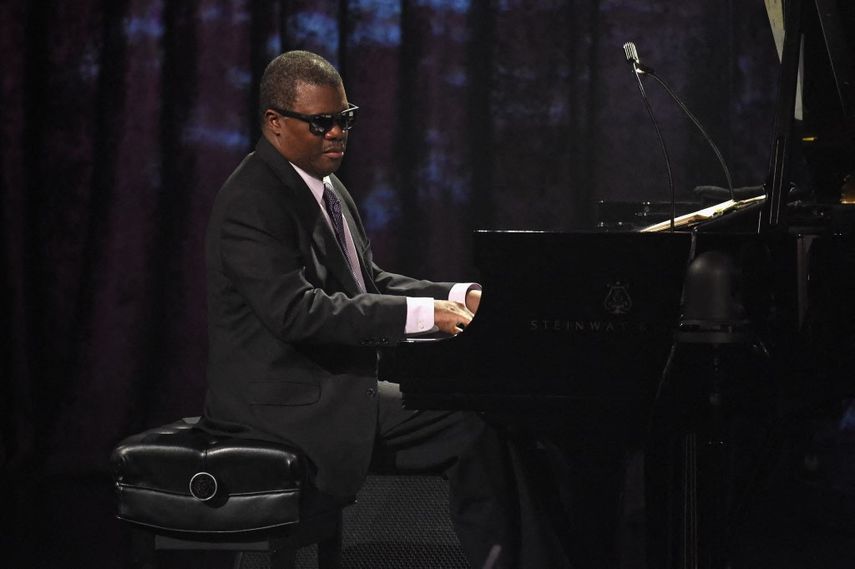 Marcus Roberts durante una presentación en la Gala del 30.º Aniversario del Jazz at Lincoln Center, el 18 de abril de 2018 en la ciudad de Nueva York.&nbsp;
