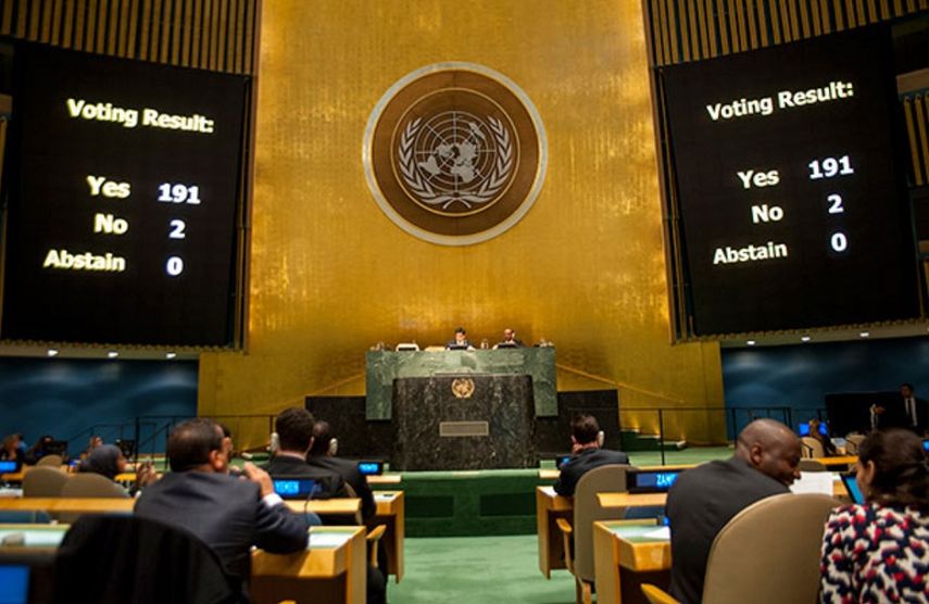 La ONU aprobó una resolución que solicita la eliminación del embargo de EEUU a Cuba por 191 votos a favor y solo dos en contra: Estados Unidos e Israel.