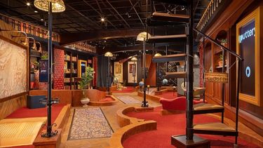 Zona de Puttery Miami inspirada en una biblioteca.&nbsp;